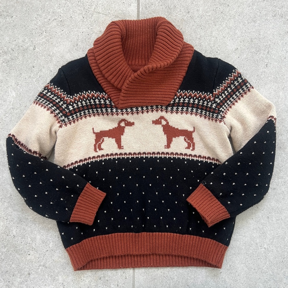 JANIE AND JACK Fall Winter Holiday Toddler Outfit Sweater Twill Pants 2T